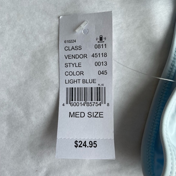 Kendall & Kylie Light Blue Maggie Ruched Bikini Bottom - Picture 5 of 5